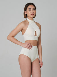 Tanna High Waist Set (Cream)
