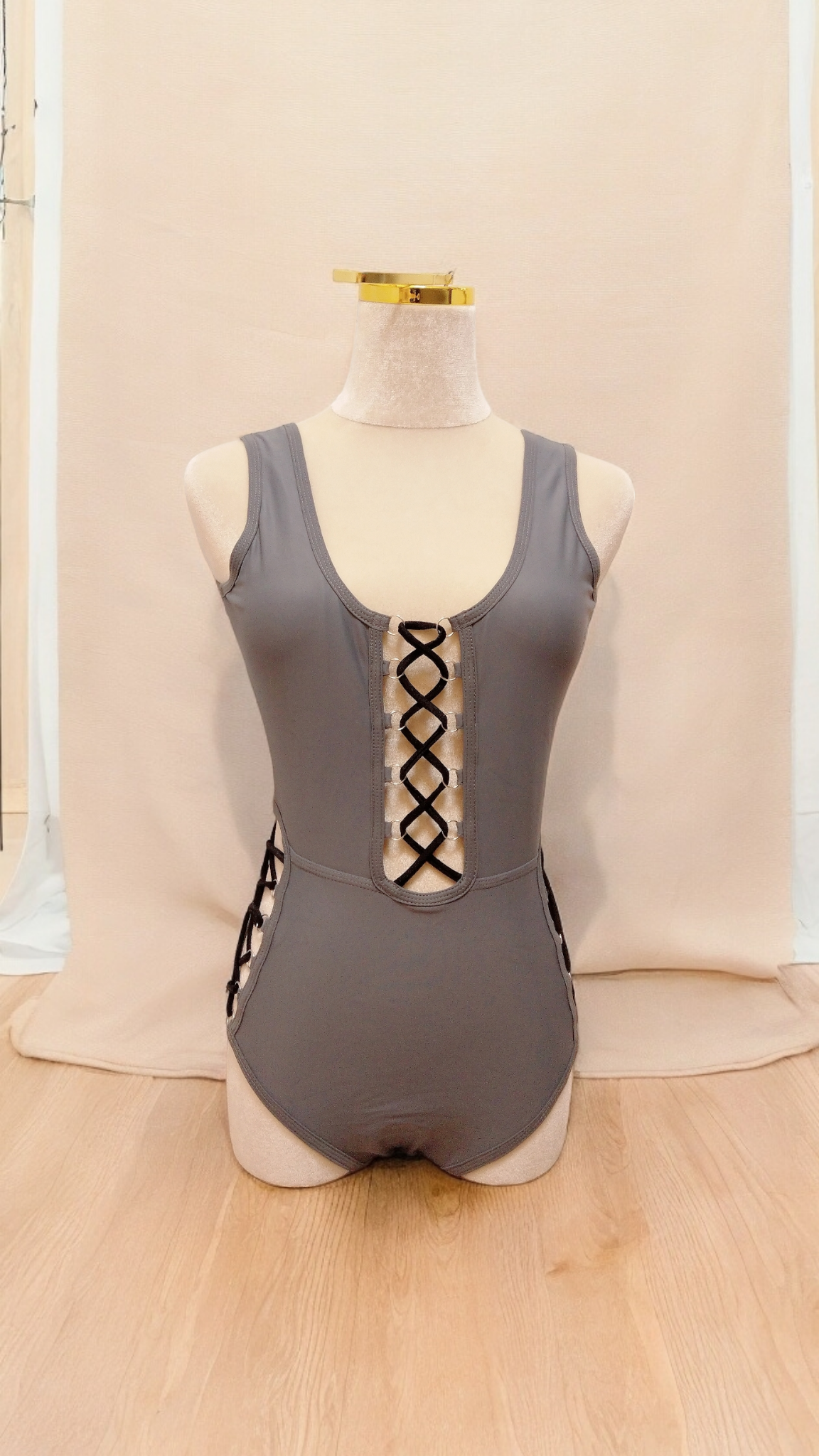 Love Letter Bodysuit (Grey)