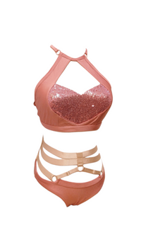 Chandelier in Pink Set