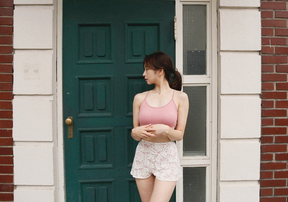 The Back Ribbon Top (Light Rose)