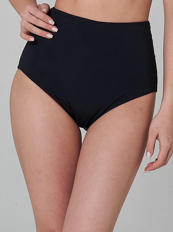 Double-sided High Waist Bottom (Wine/ Black)