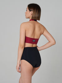 Double-sided High Waist Bottom (Wine/ Black)