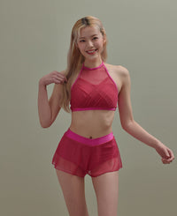 Shishi Mesh Skirt Pants (Pony Pink)