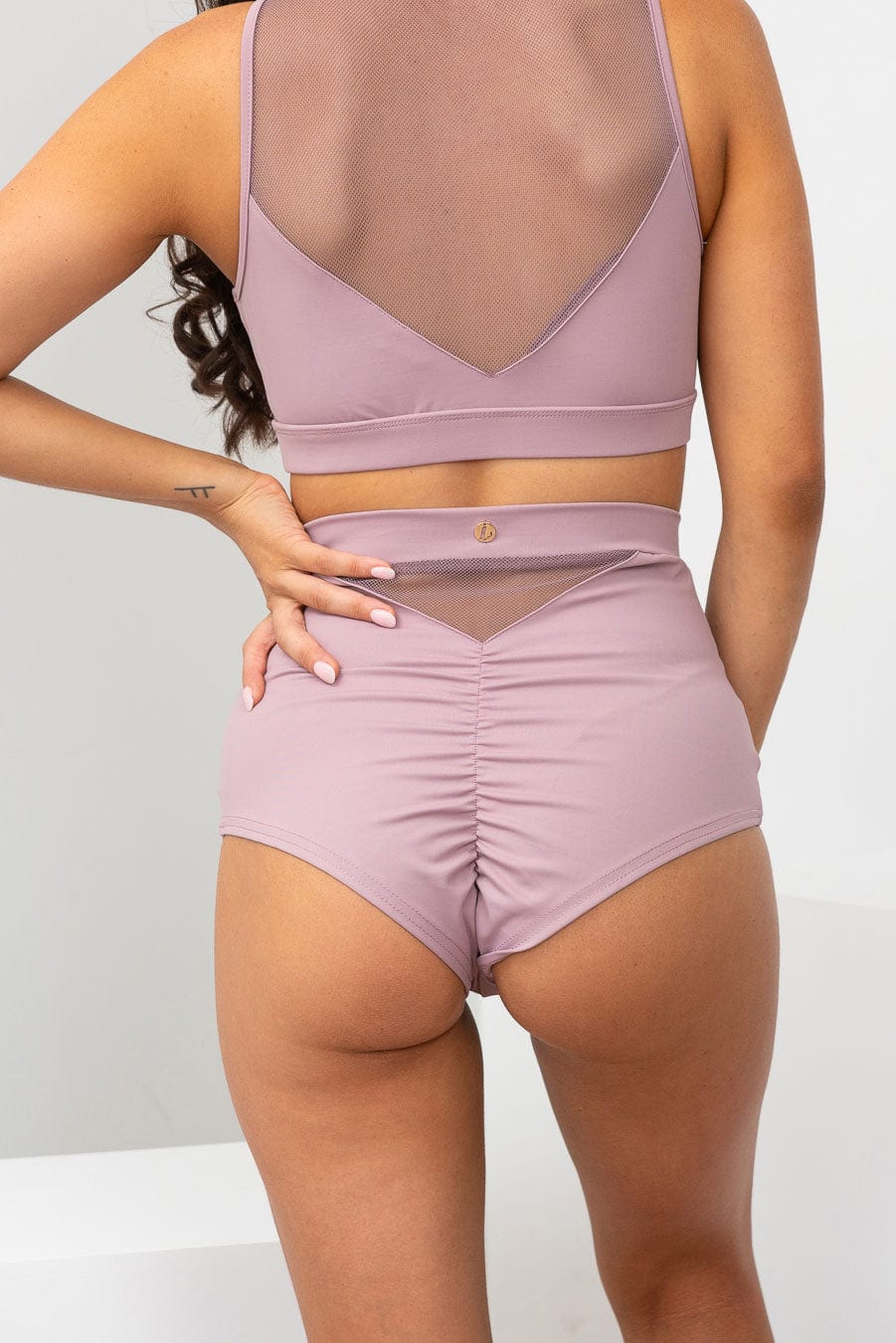 Addison Mesh Bottoms (Mauve)