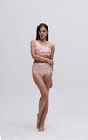 Shiny Shirring Set (Pink)