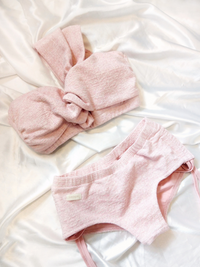Tweed Ribbon Set (Baby Pink)