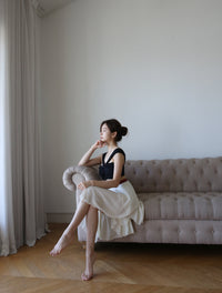 Lenique Poling Skirt (Cream)