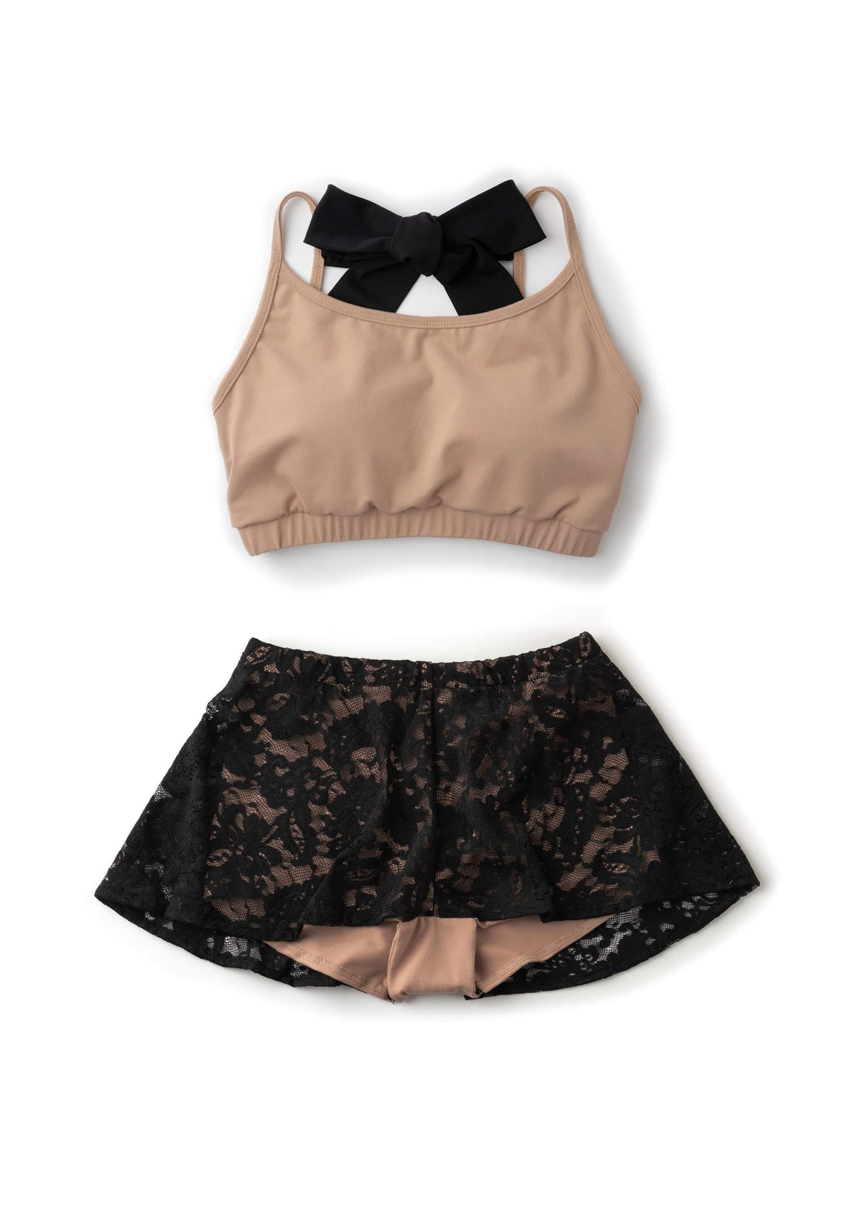 The Back Ribbon Top (Beige)