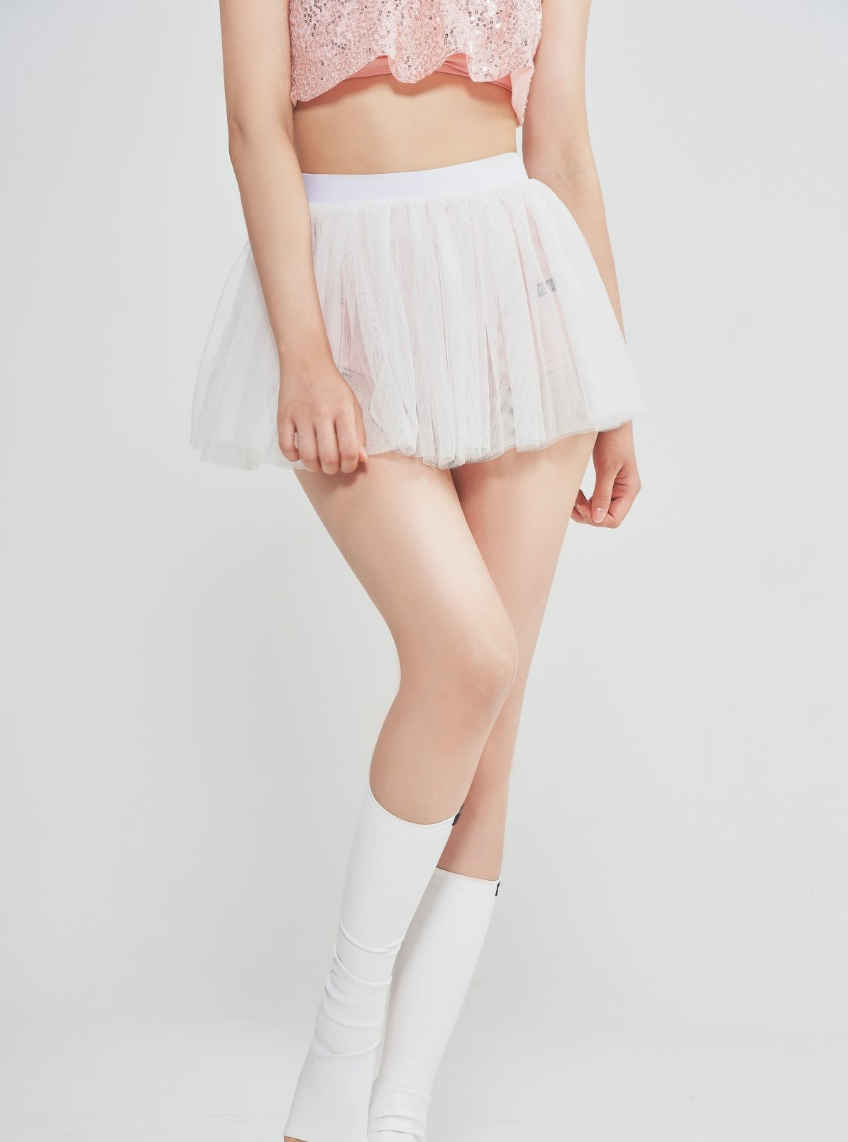 Pole Tutu Skirt (White)
