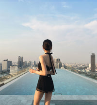 Mesh Frill Highwaist Pants (Black)