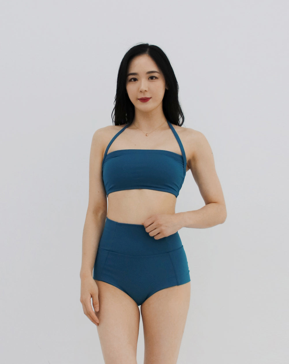 Lily Tube Top Set (Teal Bluegreen)