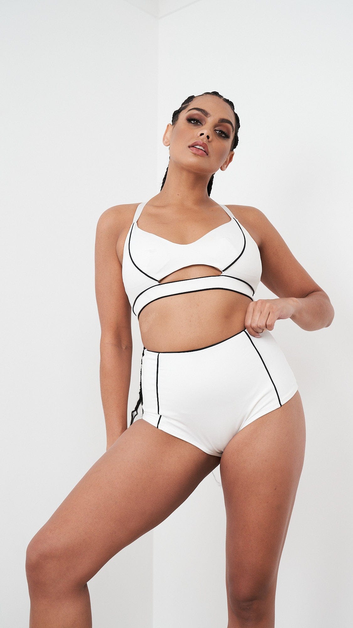 Missy High Waist Bottoms Recycled (White)